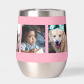 5 foto collage gepersonaliseerde moderne monogram  (Achterkant)