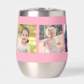 5 foto collage gepersonaliseerde moderne monogram  (Voorkant)