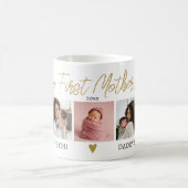 5 Foto Collage Gold First Moederdag New Mama Koffiemok (Center)
