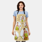 5 foto Collage Grid voor keuken Chef Beige Schort (Gedragen)