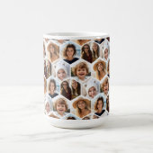 5 Foto Collage Honingraat Hexagon Patroon - wit Koffiemok (Center)