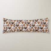 5 Foto Collage Honingraat Hexagon Patroon - wit Lichaamskussen (Voorkant)