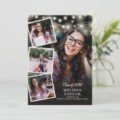5 foto collage lichten afstudeeraankondiging kaart (Staand voorkant)