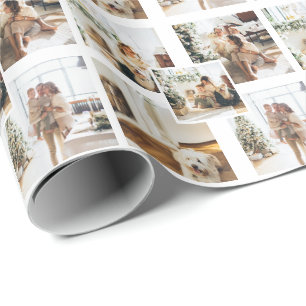5 Foto Collage Maatwerk Gepersonaliseerd Cadeaupapier