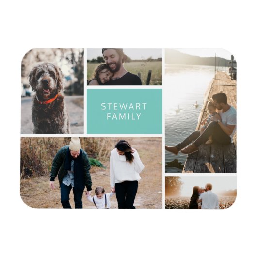 5 Foto Collage Magneet (Horizontaal)