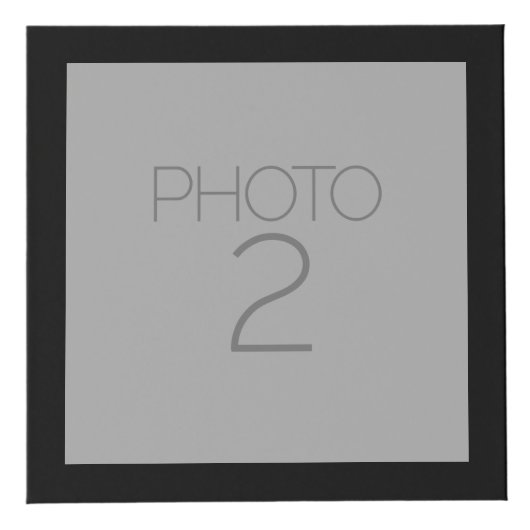 5 Foto-collage met Solid Black Border Kubus (Rechts)