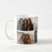 5 foto collage met tekst - Minimaal grijs wit Koffiemok (Links)