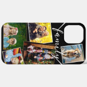 5 Foto Collage Modern Zwart Wit Stijlvol Case-Mate iPhone Case (Achterkant / Rechts)
