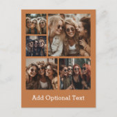 5 Foto Collage optionele tekst — KAN Kleur bewerke Briefkaart (Voorkant)