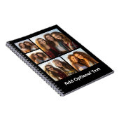 5 Foto Collage optionele tekst — KAN Kleur bewerke Notitieboek (Rechterzijde)