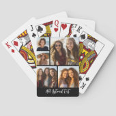 5 Foto Collage optionele tekst — KAN Kleur bewerke Pokerkaarten (Achterkant)