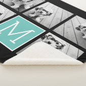 5 Foto Collage optionele tekst — KAN Kleur bewerke Sherpa Deken (3/4)