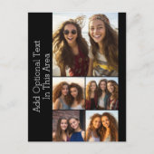 5 Foto Collage Optionele tekst - kan zwart bewerke Briefkaart (Voorkant)