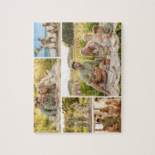5 Foto Collage Persoonlijke Aangepaste Puzzel (Verticaal)
