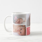 5 Foto Collage Pink Grandma's Coffee Mok (Links)