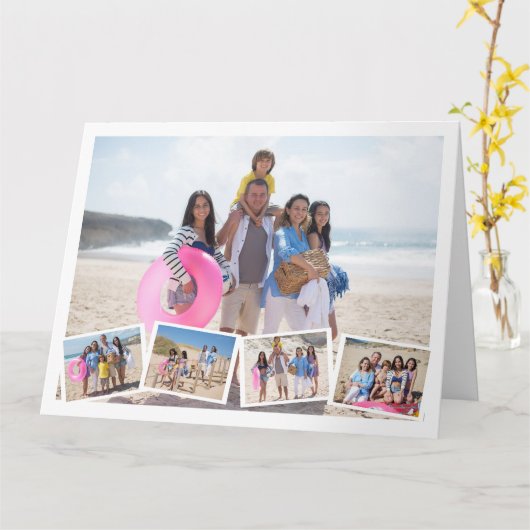 5 Foto Collage Sjabloon gepersonaliseerd (Gele Bloem)