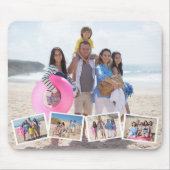 5 Foto Collage Sjabloon gepersonaliseerd Muismat (Voorkant)