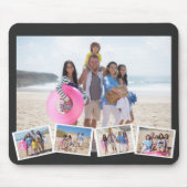 5 Foto Collage Sjabloon gepersonaliseerd Muismat (Voorkant)