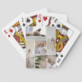 5 Foto Collage Sjabloon gepersonaliseerd Pokerkaarten (Achterkant)