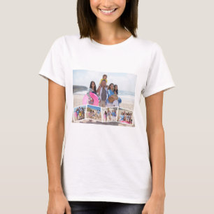 5 Foto Collage Sjabloon gepersonaliseerd T-shirt