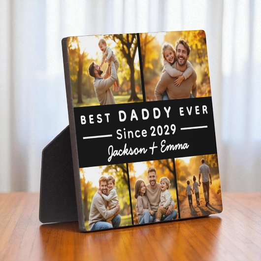 5 foto collage Vaderdag beste papa ooit Fotoplaat