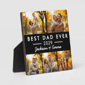 5 foto collage Vaderdag beste vader ooit Fotoplaat (Voorkant)