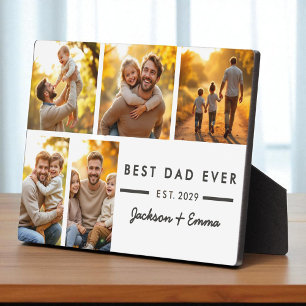 5 foto collage Vaderdag beste vader ooit Fotoplaat