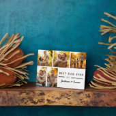 5 foto collage Vaderdag beste vader ooit Fotoplaat (Zijkant)