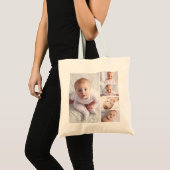 5 Foto collage van gepersonaliseerde kleinkinderen Tote Bag (Voorkant (product))