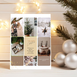 5 Foto Collage Vrolijke Kerstgroet Feestdagenkaart