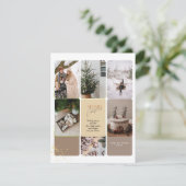 5 Foto Collage Vrolijke Kerstgroet Feestdagenkaart (Staand voorkant)