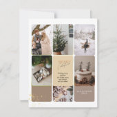 5 Foto Collage Vrolijke Kerstgroet Feestdagenkaart (Voorkant)