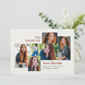 5 Foto College Cream Auburn Aankondiging (Staand voorkant)