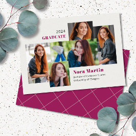 5 Foto College Magenta Cream Aankondiging