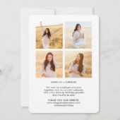 5 Foto drive-by Surprise Birthday Party parade Kaart (Achterkant)