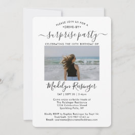 5 Foto drive-by Surprise Birthday Party parade Kaart