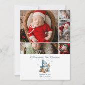 5 Foto Eerste Kerstaankondiging Feestdagenkaart (Voorkant)