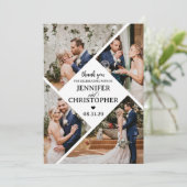 5 foto Elegant Bedankkaart (Staand voorkant)