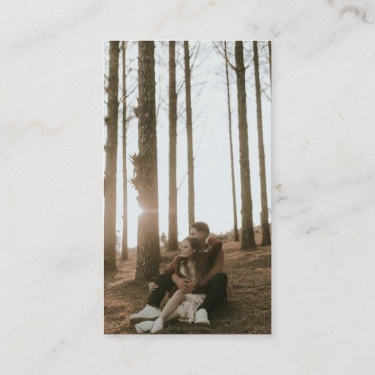 5 foto gelukkige momenten collage minimale RSVP Informatiekaartje (Achterkant)