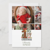 5 foto geplaatst eerste kerst feestdagenkaart (Voorkant)