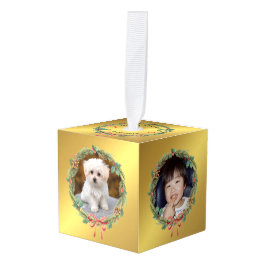 5 Foto Gold Foil - Eigen kerstmankage Decoratie