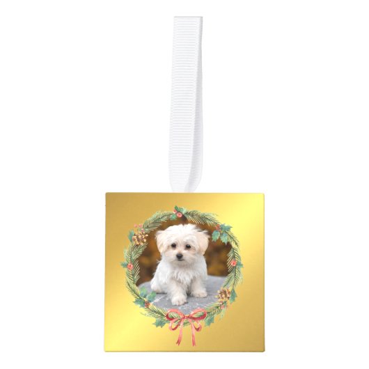 5 Foto Gold Foil - Eigen kerstmankage Decoratie (Voorkant)