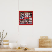 5 Foto Holiday Collage - Rood Poster (Keuken)