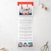 5 Foto jaar in Uitzicht feestelijke nieuwsbrief Fl Drieluik Wenskaart (Binnen)