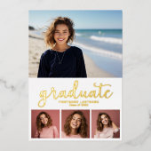 5 Foto koninklijke gradustrie Uitnodiging (Voorkant)