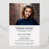 5 Foto koninklijke gradustrie Uitnodiging (Achterkant)