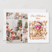 5 Foto Lief Kerstbrood Kerstmis Feestdagenkaart (Voorkant)