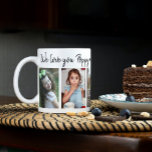5 Foto Love You Poppy Happy Vaderdag 2023 Koffiemok<br><div class="desc">Leuke vaderdag mok gepersonaliseerd met 5 foto's,  hou van je Poppy typografie en kleinkinderen namen.</div>