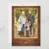 5 Foto Merry kerstrood Boerderij Truck Feestdagenkaart (Achterkant)