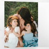 5 Foto Minimal Trifold Christmas Kaart (Binnenzijde eerst)